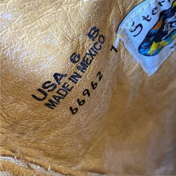 Sterling River Tan and Brown Embossed Leather Heeled Boots - Picture 7 of 13